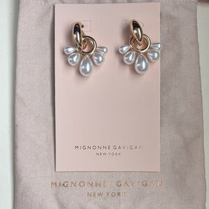 Mignonne Gavigan Gold and Silver Pearl Drop Earrings